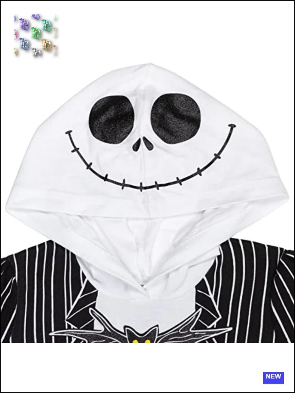 Jack Skellington Cosplay Tutu Dress Toddler Girls Short Sleeve Halloween Costume